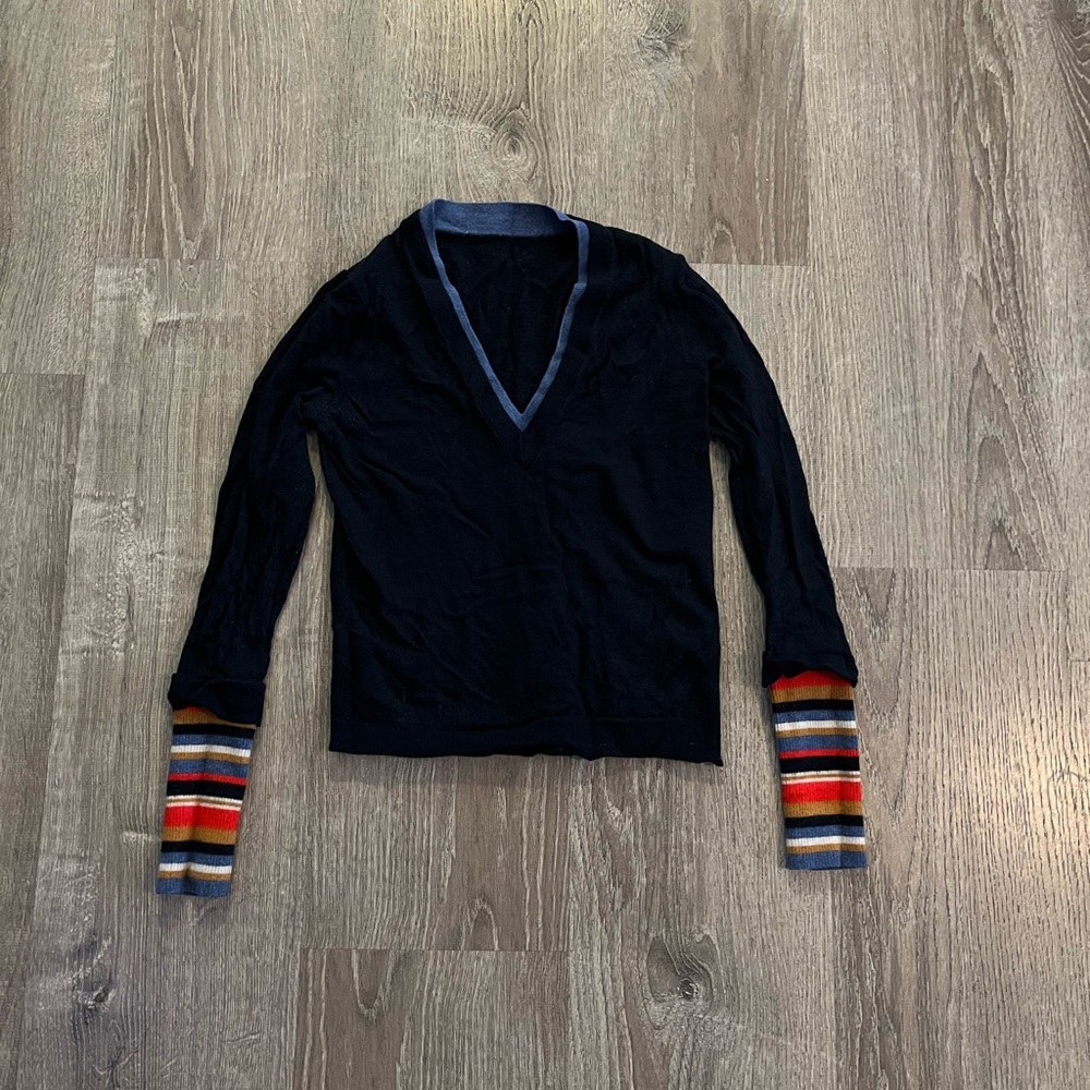 Veronica Beard Avory V-Neck Sweater - Picture 4 of 9